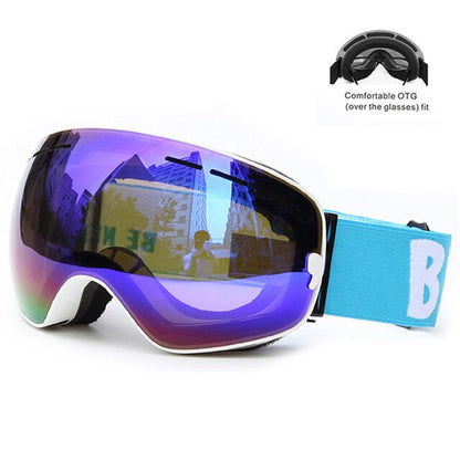 Winter Ski Goggles Double Layers Outdoor UV Protection Anti-fog Big Ski Mask Glasses Skiing Men Women Snow Snowboard Goggles