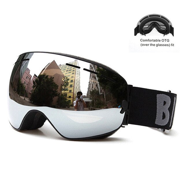 Winter Ski Goggles Double Layers Outdoor UV Protection Anti-fog Big Ski Mask Glasses Skiing Men Women Snow Snowboard Goggles