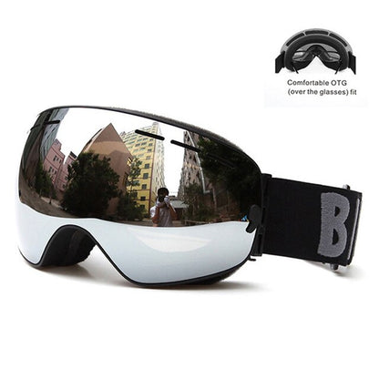 Winter Ski Goggles Double Layers Outdoor UV Protection Anti-fog Big Ski Mask Glasses Skiing Men Women Snow Snowboard Goggles