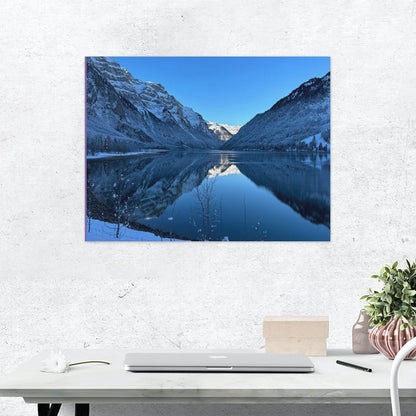 Klöntalersee im Winterkleid - Traumbild für Winterfans von SchneeToni