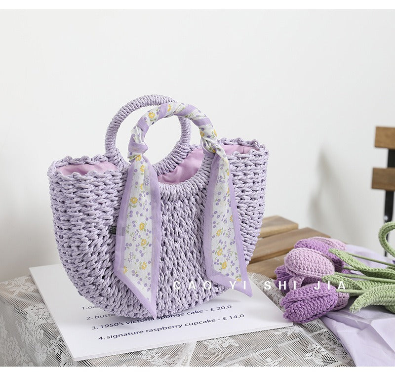 Accessoires - Handtasche Purple Straw