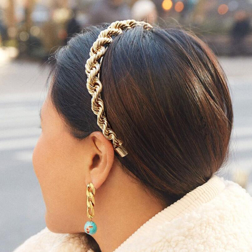 Accessiores - Trendy headband in gold look