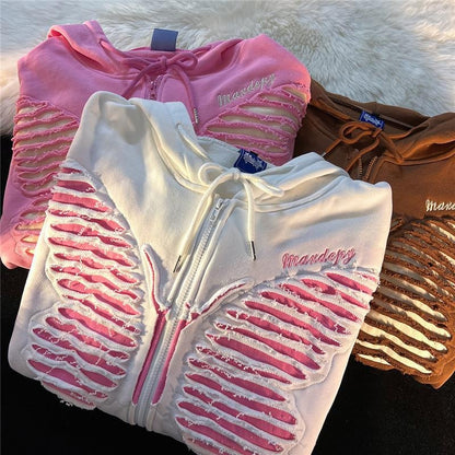 Sportbekleidung - Butterfly Hoodie Schmetterling